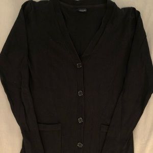 Black V-neck Cardigan